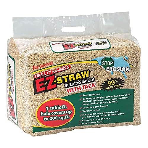 Rhino Seed & Landscaping Supply EZStraw-1cf EZ Straw MLCH/TACK 1CUFT, No Size, No Color