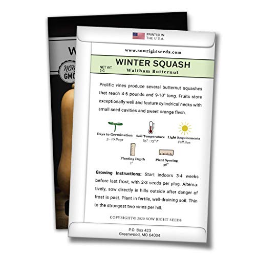 Sow Right Seeds - 3 Sisters Seed Collection for Planting - Packets of Bantam Sweet Corn, Kentucky Wonder Pole Bean, and Waltham Butternut Squash. Non-GMO Heirloom Seeds to Plant Home Vegetable Garden