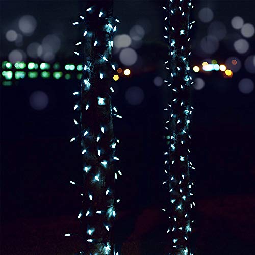 Joomer Battery Christmas Lights, 33ft 100LED Battery Operated Mini String Lights 8 Lighting Modes Timer Waterproof for Home, Garden, Party, Holiday, Christmas Trees Decoration (White)