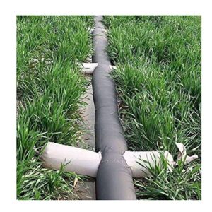 zklaseot pool above ground garden irrigation water hose, garden irrigation farmland, save effort custom size and color, double sided water spraying easy to open (color : black, size : 5m)