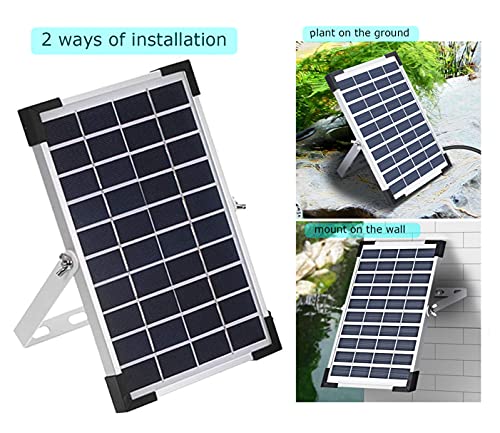 Lewisia 5W Solar Fountain Pump for Pool Koi Pond Bird Bath Garden Decoration Submersible Water Pump Kit