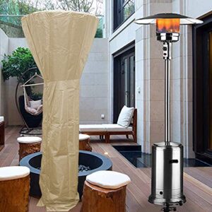 AILI Waterproof Patio Heater Cover Heavy Duty Waterproof Gas Pyramid Patio Heater Cover Garden Furniture Protector Waterproof Cover Garden Furniture Outdoor Heavy Duty Heater Cover