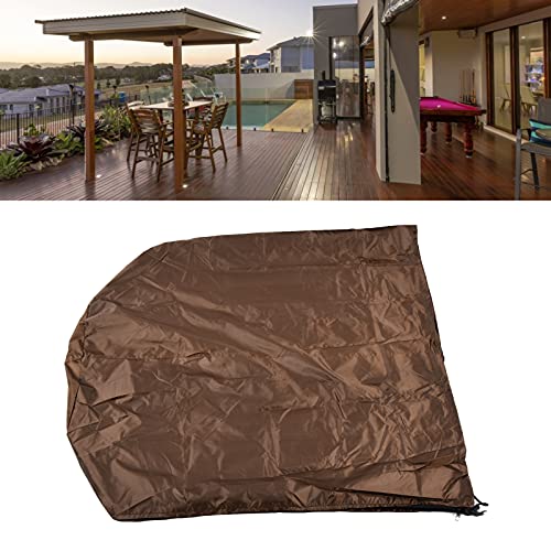 Heater Covers Garden Heater Cover Waterproof Sunproof Rainproof Patio Heater Dustproof Cover Protector for Courtyard Terrace Outdoor Patio Heater Cover Outdoor Heater for Covered Patio(Coffee)