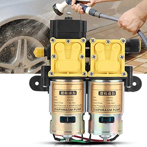 Fdit 12V Portable High Pressure Self-Priming Quick Car Washer Electric Car Washer Auto Wash Pump High Pressure Washer Pump for Vehicles Garden and Home