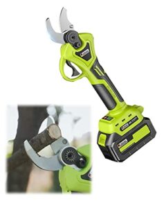 electric pruning shears for garden cordless rechargeable power scissors tree branch cutters max 50mm(1.9 inch) cutting diameter with led display hedge, trees, branches & twigs shears cutter ( size : w