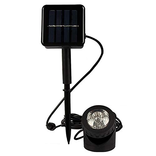 LVOERTUIG Spot Lamp Light Solar Pool Pond Lights Waterproof Solar Submersible Pool Pond Projection Lamp for Pond Garden Pathway