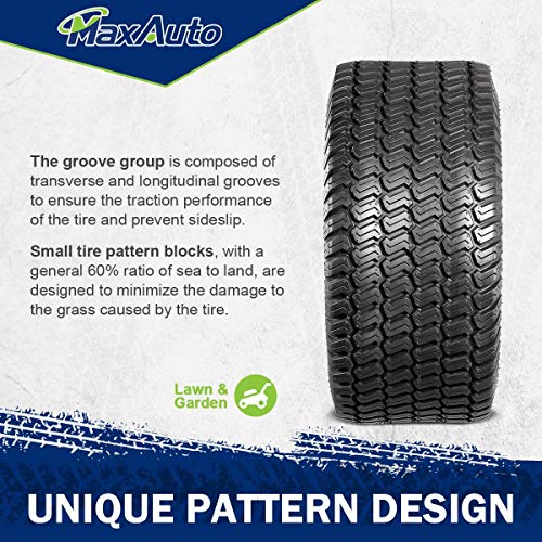 MaxAuto 2 Pcs Turf Saver Lawn & Garden Tire - 20x8.00x10 LRB 4ply