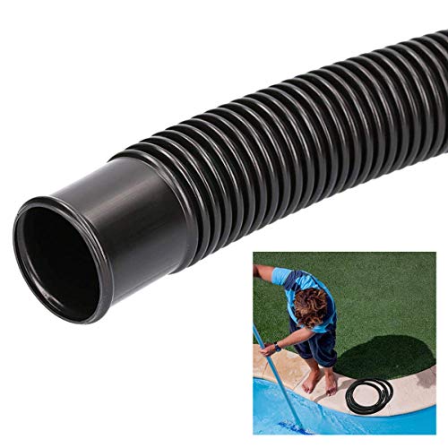 ECYC 6.3m Black Pool Hose Filter Pump Diversion Hose Swimming Pool Pumping Water Pipe Filter Tube Fish Pond Drainage Garden Watering Connection Pipe Anti-UV, Chlorine-Resistant