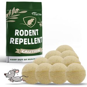 tsctba rodent repellent, mouse repellent, mice repellent for house, peppermint to repel mice, mouse and rats, natural rodent repellent indoor and outdoor, effective and long lasting -10 packs