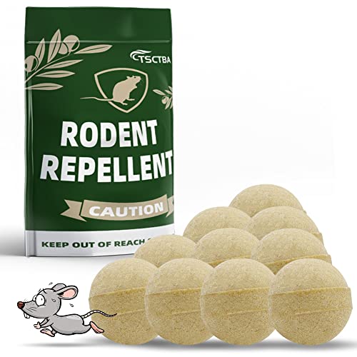 TSCTBA Rodent Repellent, Mouse Repellent, Mice Repellent for House, Peppermint to Repel Mice, Mouse and Rats, Natural Rodent Repellent Indoor and Outdoor, Effective and Long Lasting -10 Packs