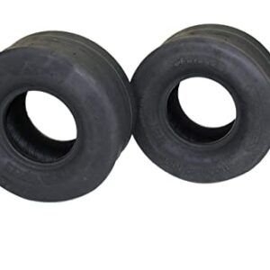 (Set of 2) 11x6.00-5 4 Ply Smooth Tread for Lawn & Garden Zero Turn Mower or Go-Kart