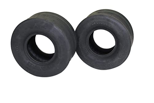 (Set of 2) 11x6.00-5 4 Ply Smooth Tread for Lawn & Garden Zero Turn Mower or Go-Kart