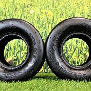 (Set of 2) 11x6.00-5 4 Ply Smooth Tread for Lawn & Garden Zero Turn Mower or Go-Kart