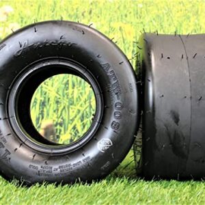 (Set of 2) 11x6.00-5 4 Ply Smooth Tread for Lawn & Garden Zero Turn Mower or Go-Kart