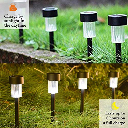 MAGGIFT 12 Pcs Solar Pathway Lights Solar Garden Lights Outdoor Solar Landscape Lights for Lawn, Patio, Yard, Walkway, Deck, Driveway and Garden