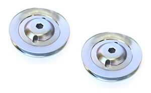 2 spindle pulleys compatible with john deere gx22616 spindle pulley sheave