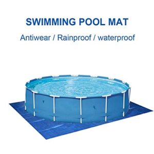 Cover Family for Swimming Pool Pools Garden Paddling Outdoor Rectangle Swimming Buoy Floats Blue