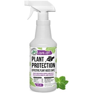 mighty mint 32oz plant protection peppermint spray for spider mites, insects, fungus, and disease