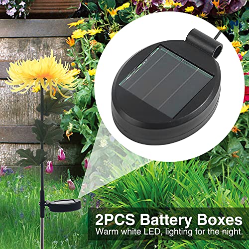 2 Pack Solar Light Replacement Top Part Panel for Outdoor Hanging Lanterns - Solar Lantern Lamp Led Replacement Top Battery Box for Garden Patio Walkway Yard(Black)