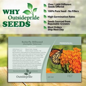 Outsidepride Butterfly Milkweed Asclepias Tuberosa Garden Plant Flower Seed - 1000 Seeds