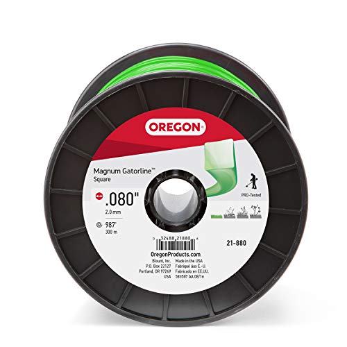 Oregon 21-880 Gatorline Square String Trimmer Line .080-Inch Diameter 3-Pound Spool