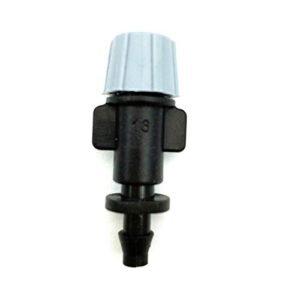 MANHONG Irrigation Dripper 10 Pcs Gray Nozzle Spray Irrigation Micro 1/4"Barbed Garden Lawn Irrigation with Single Barb Connect to 4/7mm Hose