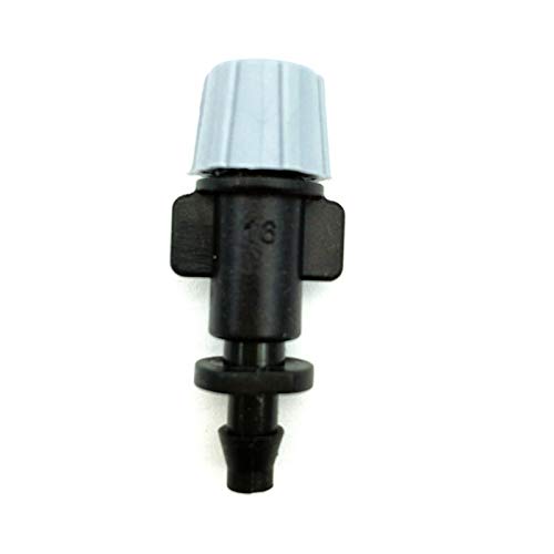 MANHONG Irrigation Dripper 10 Pcs Gray Nozzle Spray Irrigation Micro 1/4"Barbed Garden Lawn Irrigation with Single Barb Connect to 4/7mm Hose