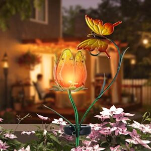 voona Solar Stake Light Tulips Solar Garden Lights