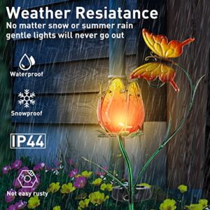 voona Solar Stake Light Tulips Solar Garden Lights