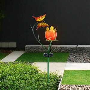 voona Solar Stake Light Tulips Solar Garden Lights