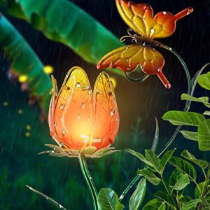 voona Solar Stake Light Tulips Solar Garden Lights