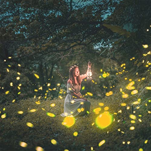 Spogie 40LED Solar Lights Outdoor Waterproof, 4 Packs Solar Powered Firefly Lights, Solar Lights Outdoor Decorative, Outdoor Branch Light for Pathway Yard Patio, White Elephant Gifts