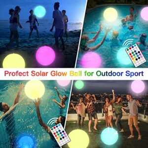 XIILSIE 4Pcs Floating Pool Lights + New Upgraded 4 Pack 8 LED Solar Garden Lights