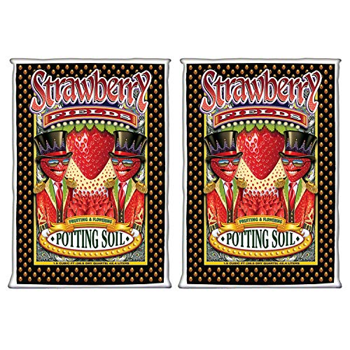 FoxFarm Strawberry Fields Flowering Garden Potting Soil, 1.5 Cubic Feet (2 Pack)