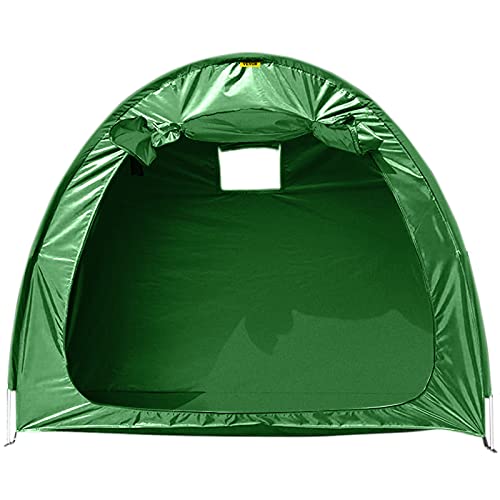 VEVOR Bike Cover Storage Tent, 420D Oxford Fabric Portable for 4 Bikes, Outdoor Waterproof Anti-Dust Bicycle Storage Shed, Heavy Duty for Bikes, Lawn Mower, and Garden Tools, w/ Carry Bag, Green