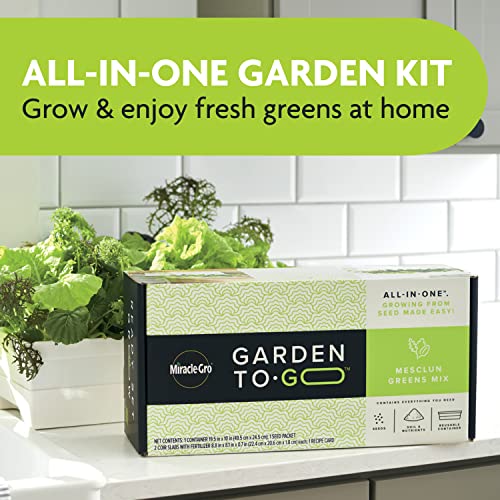 Miracle-Gro Garden to Go Mesclun Greens Mix - All-in-One Garden Kit