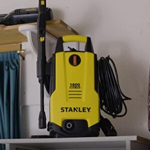 Stanley SHP1600 SHP Electric Pressure Washer 1600 Max PSI, 1.3 GPM, Comes with Vari Nozzle, Wand, Spray Gun, 20' Hose and Foam Cannon