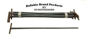 ausable brand 24″ x 1/2″ t-bar trap anchor stakes – landscaping, camping & trapping (12 pk.)