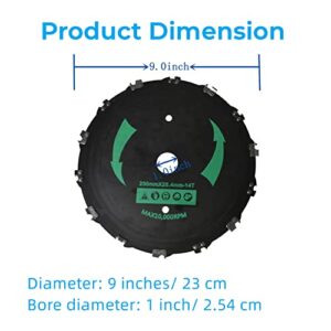 labwork 1 Piece Chainsaw 9 Brush Blade and 1 Piece 3 Teeth 10 Trimmer Weed Eater Blade Garden Lawn Trimmer Accessories for Mower Weed Tools