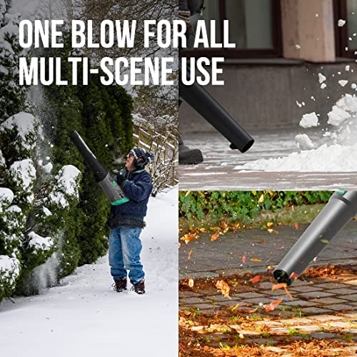 Litheli Cordless Leaf Blower 40V, Battery Leaf Blowers for Lawn Care, Lightweight Axial Blower for Blowing Leaf, Dust, Debris, with 2.0Ah Battery & Charger Included