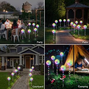 Solar Outdoor Lights Garden Decor, 6 Pack Solar Dandelion Flower Stake Landscape Lights IP65 Waterproof with Remote, 96 LED 8 Lighting Modes Outdoor Decoration for Lawn Patio Yard Pathway Party Gift