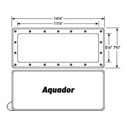 Aquador Widemouth Above Ground Pool Skimmer Cover Kit Model 1010