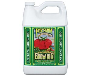 foxfarm grow big soil liquid concentrate fertilizer, 1 gallon