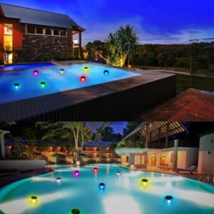 BeTIM Solar Floating Pool Lights Upgraded Waterproof Pond Light with Multi Color Changing LED Globe Night Light for Gargen Swimming Pool Tub Party Home Decor