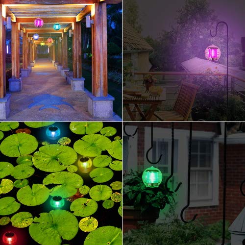 BeTIM Solar Floating Pool Lights Upgraded Waterproof Pond Light with Multi Color Changing LED Globe Night Light for Gargen Swimming Pool Tub Party Home Decor