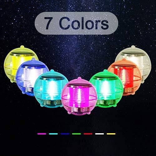 BeTIM Solar Floating Pool Lights Upgraded Waterproof Pond Light with Multi Color Changing LED Globe Night Light for Gargen Swimming Pool Tub Party Home Decor