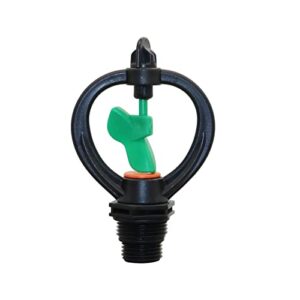 VIEUE Garden Drip Irrigation System Accessories 360 Degree Rotating Nozzle 1/2" to 3/4" External Thread Garden Irrigation Agricultural Lawn Watering Nozzle 2 Pieces