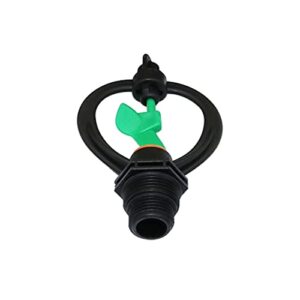 VIEUE Garden Drip Irrigation System Accessories 360 Degree Rotating Nozzle 1/2" to 3/4" External Thread Garden Irrigation Agricultural Lawn Watering Nozzle 2 Pieces