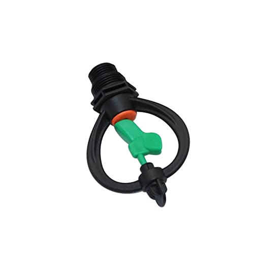 VIEUE Garden Drip Irrigation System Accessories 360 Degree Rotating Nozzle 1/2" to 3/4" External Thread Garden Irrigation Agricultural Lawn Watering Nozzle 2 Pieces