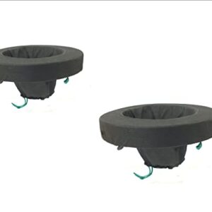 PondH2o 14" Round Floating Aquatic Water Garden Pond Planter Baskets, Floatable Aquatic Plant Flower Islands for Ponds and Water Features | Value 2 Pack